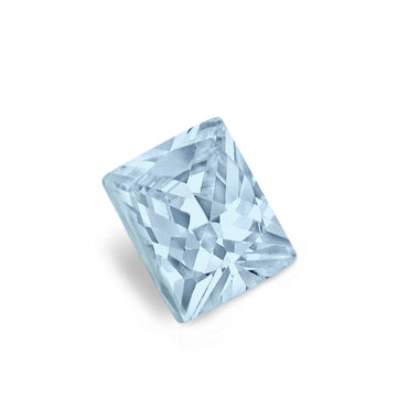 Princess Cut Aquamarine CZ Loose Gemstones